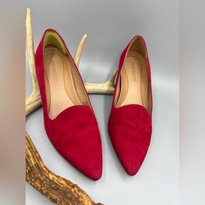 Aerosoles Women's Red Suede Heels